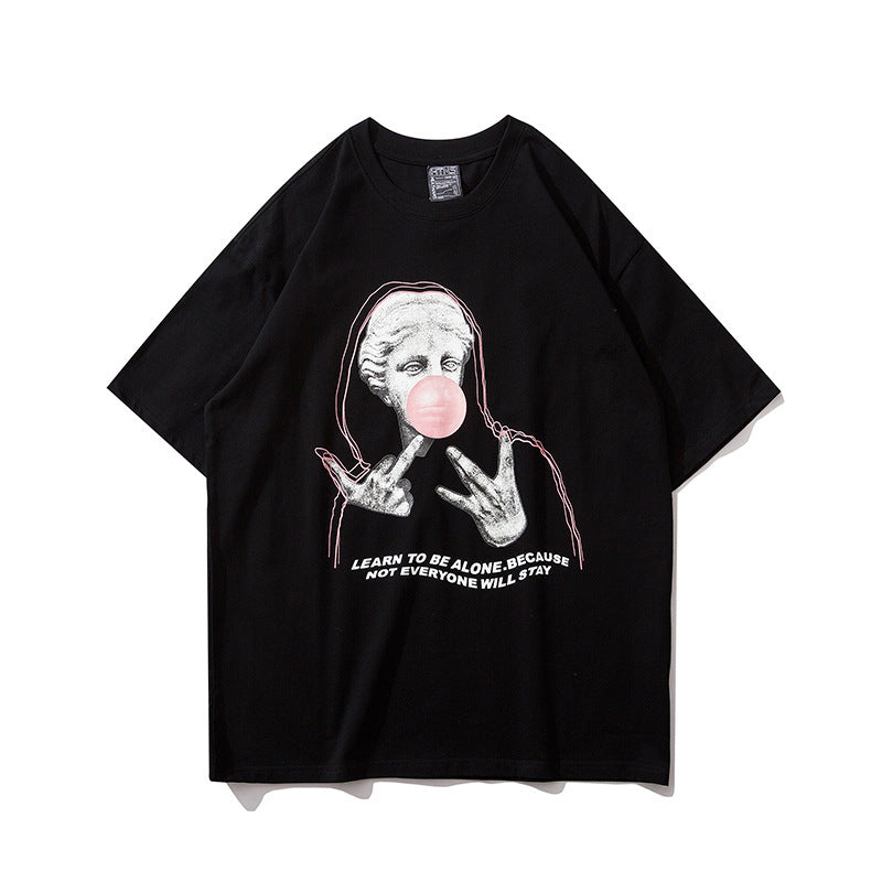 Original Hip-hop Loose Oversize Printing Couple T-shirt