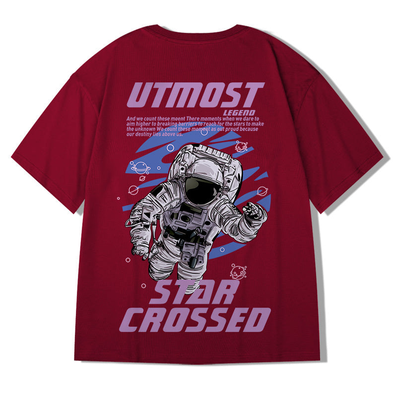 European And American Trendy Men's Oversized Loose Short Sleeved T-shirt